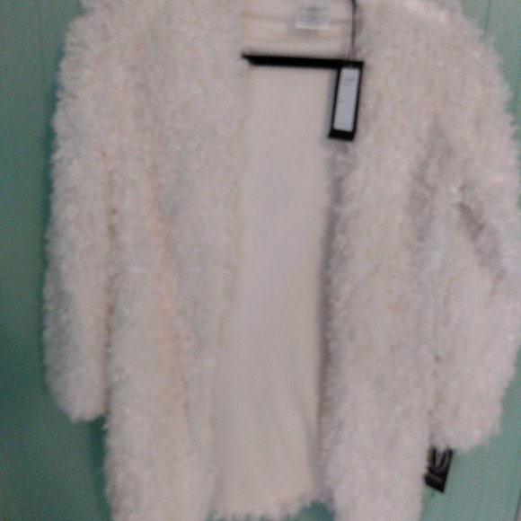 ivory fluffy cardigan